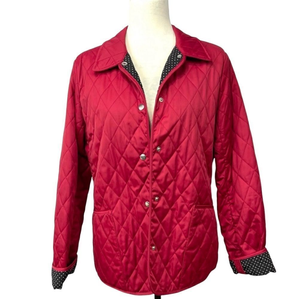 SAKS FIFTH AVENUE Red Diamond Quilted Jacket